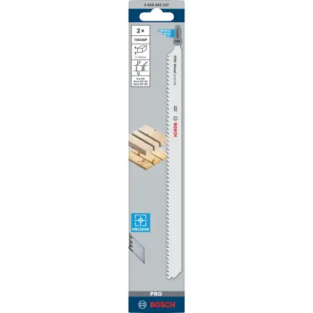 Lâmina de serra vertical PRO Wood precise T1044DP, 250 mm, 2 unid. 2608665237 Bosch - 1220682511