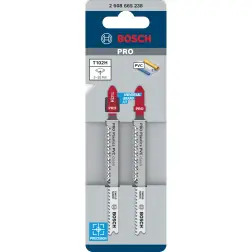 Lâmina de serra vertical PRO Plastics PVC clean T102H, 100 mm, 2 unid. 2608665238 Bosch - 1220682512