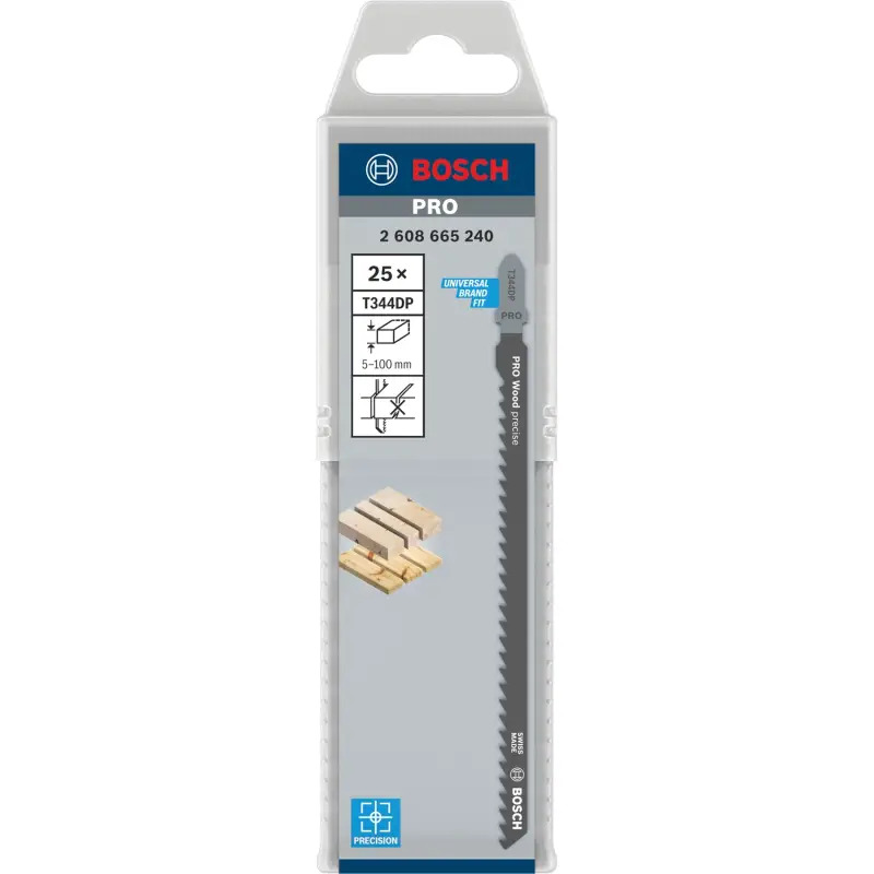 Lâmina de serra vertical PRO Wood precise T344DP, 152 mm, 25 unid. 2608665240 Bosch Lâmina de serra vertical PRO Wood precise T344DP, 152 mm, 25 unid. 2608665240 Bosch