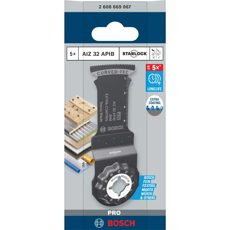 Lâmina multiferramenta PRO AIZ 32 APIB, 32 x 50 mm 2608669067 Bosch Lâmina multiferramenta PRO AIZ 32 APIB, 32 x 50 mm 2608669067 Bosch