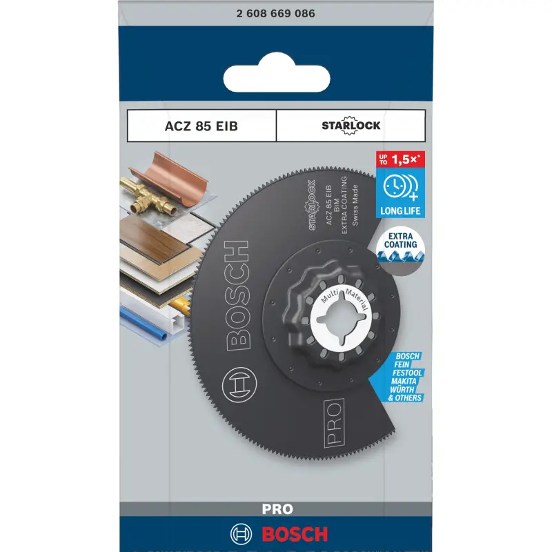 Lâmina multiferramenta PRO ACZ 85 EIB, 85 mm 2608669086 Bosch Lâmina multiferramenta PRO ACZ 85 EIB, 85 mm 2608669086 Bosch