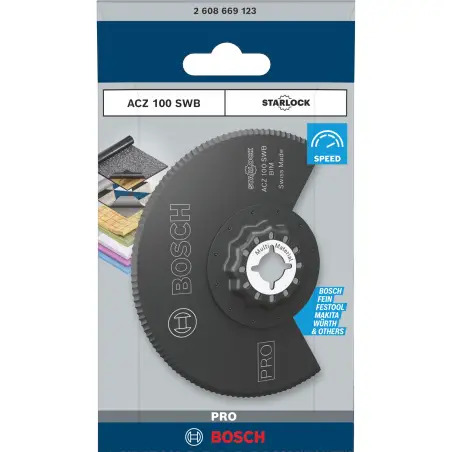 Lâmina multiferramenta PRO ACZ 100 SWB, 100 mm 2608669123 Bosch - 1220682553