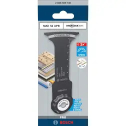 Lâmina multiferramenta PRO MAII 52 APB, 52 x 75 mm 2608669136 Bosch - 1220682565