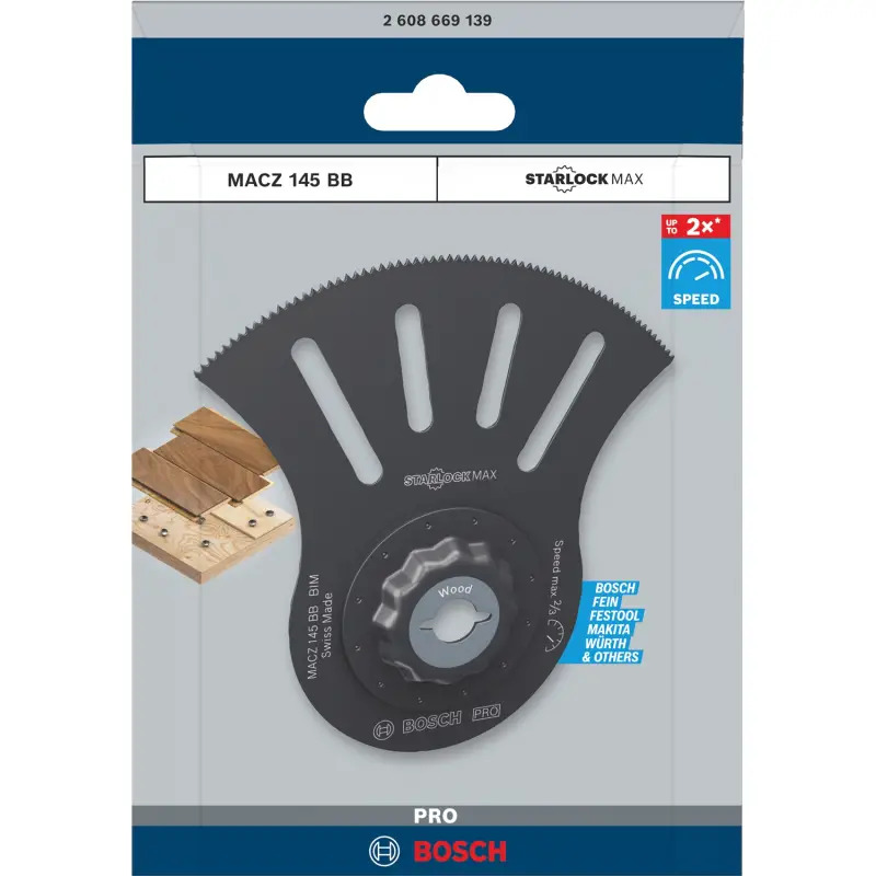 Lâmina multiferramenta PRO MACZ 145 BB, 100 x 50 mm 2608669139 Bosch Lâmina multiferramenta PRO MACZ 145 BB, 100 x 50 mm 2608669139 Bosch