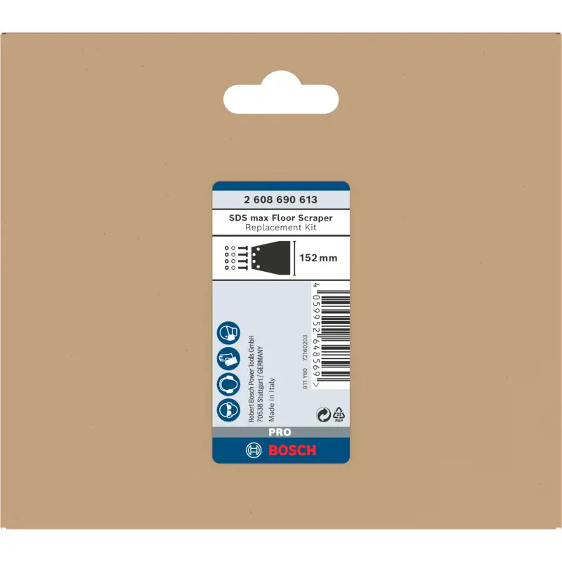 PRO SDS max Floor Scraper, 152 mm 2608690613 Bosch