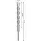 Broca para martelo PRO SDS plus-5X, 22 x 200 x 250 mm 2608836644 Bosch