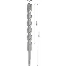 Broca para martelo PRO SDS plus-5X, 24 x 200 x 250 mm 2608836647 Bosch #3 - 1220682716