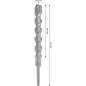 Broca para martelo PRO SDS plus-5X, 25 x 200 x 250 mm 2608836649 Bosch