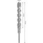 Broca para martelo PRO SDS plus-5X, 26 x 200 x 250 mm 2608836651 Bosch Broca para martelo PRO SDS plus-5X, 26 x 200 x 250 mm 2608836651 Bosch