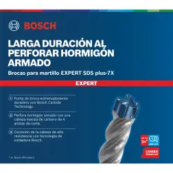 Broca para martelo EXPERT SDS plus-7X de 10 x 400 x 465 mm 2608900102 Bosch #1 - 1220682787