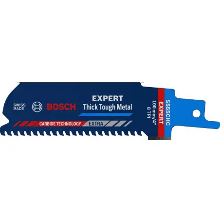 Lâmina de serra sabre S 555 CHC EXPERT ‘Thick Tough Metal’, 1 un. 2608900364 Bosch - 1220684257