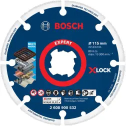 X-lock Expert Diamond Metal Wheel: 115mm Bosch - 1220684320