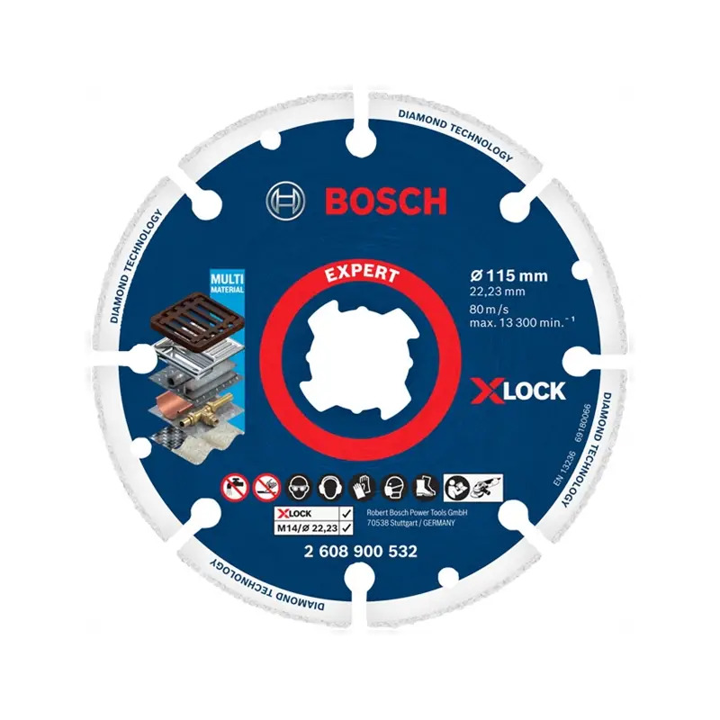 X-lock Expert Diamond Metal Wheel: 115mm Bosch