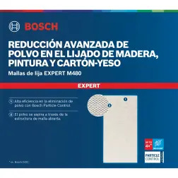 Rede de lixa EXPERT M480 para lixadeiras orbitais, 93 x 186 mm, G 120, 10 unidades 2608900745 Bosch #2 - 1220684272