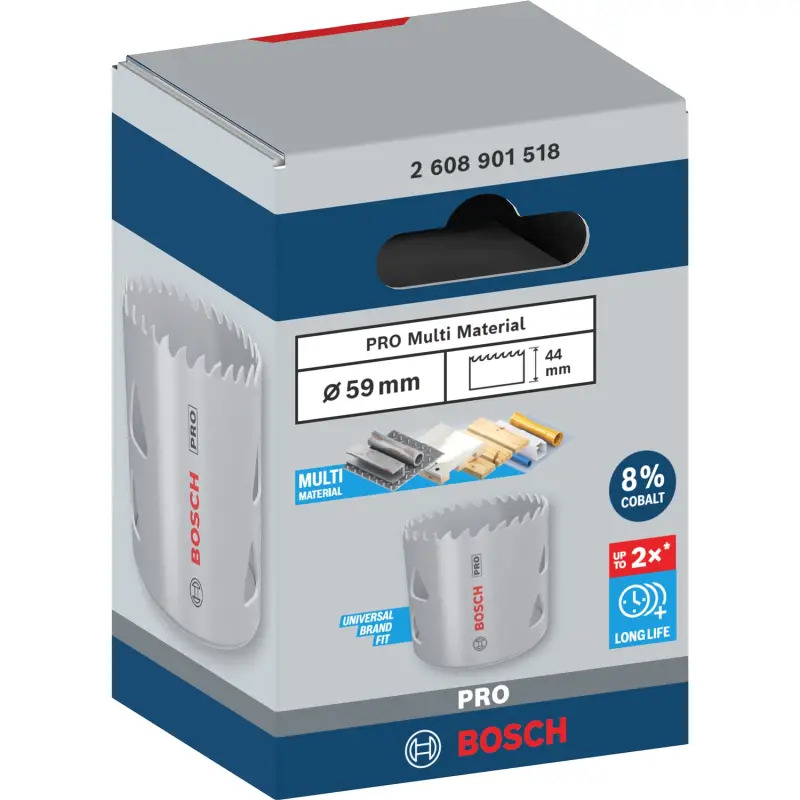 Serra craniana PRO Multi Material, 59 mm, roscada 2608901518 Bosch Serra craniana PRO Multi Material, 59 mm, roscada 2608901518 Bosch