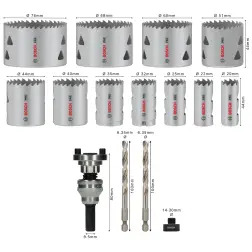 Conjunto de serras craneanas PRO Multi Material com eixo Q-Lock, 15 peças 2608901549 Bosch #2 - 1220683513