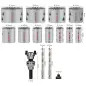 Conjunto de serras craneanas PRO Multi Material com eixo Q-Lock, 15 peças 2608901549 Bosch