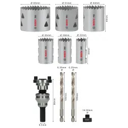 Conjunto de serras craneanas PRO Multi Material com eixo Q-Lock, 10 peças 2608901551 Bosch #6 - 1220683514