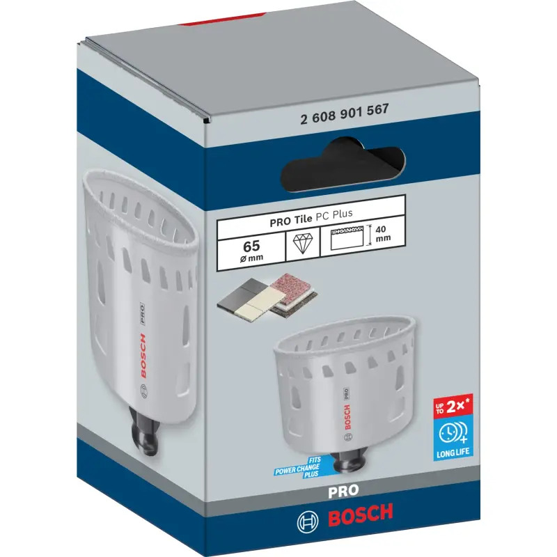 Serra craniana PRO Tile PC Plus, 65 mm, HS 2608901567 Bosch Serra craniana PRO Tile PC Plus, 65 mm, HS 2608901567 Bosch