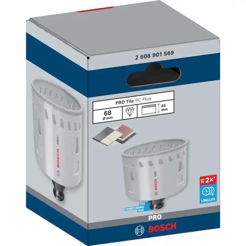 Serra craniana PRO Tile PC Plus, 68 mm, HS 2608901569 Bosch Serra craniana PRO Tile PC Plus, 68 mm, HS 2608901569 Bosch