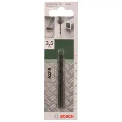 Brocas para metal em HSS-R, DIN 338D= 3,5 mm; C= 70 mm 2609255006 Bosch - 1220683661
