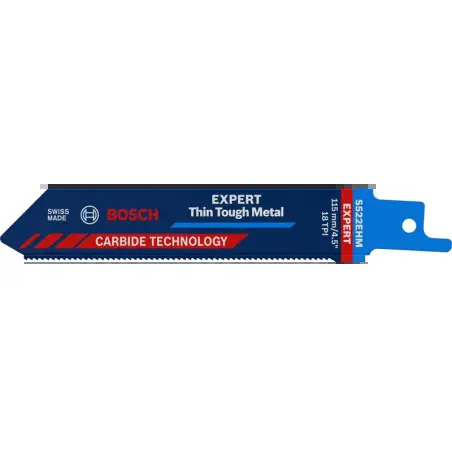 Lâmina de serra sabre S 522 EHM EXPERT ‘Thin Tough Metal’, 1 un. 2608900359 Bosch - 1220684256