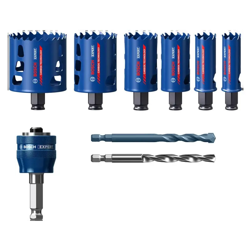 Conjunto de serras craneanas EXPERT Tough Material, 22/25/35/40/51/68 mm, 9 unidades 2608900446 Bosch Conjunto de serras craneanas EXPERT Tough Material, 22/25/35/40/51/68 mm, 9 unidades 2608900446 Bosch