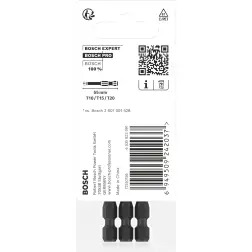 Ponta PRO Torx Impact, T10, T15, T20, 55 mm, 3 unid. 2608521U54 Bosch #2 - 1220680651