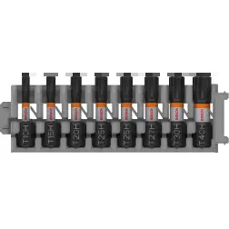 Ponta PRO Torx Security Impact, T10H, T15H, T20H, T25Hx2, T27H, T30H, T40H, 25 mm, 8 unid. 2608521U56 Bosch #1 - 1220680653
