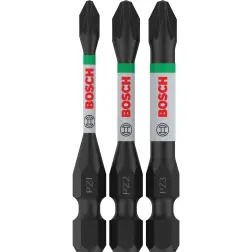Ponta PRO Pozidriv Impact, PZ1, PZ2, PZ3, 55 mm, 3 unid. 2608521U57 Bosch - 1220680654