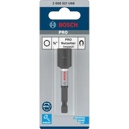 PRO Nutsetter Impact, 3/8" x 65 mm, 2 9/16" x 65 mm, 2 unid. 2608521U68 Bosch - 1220680665