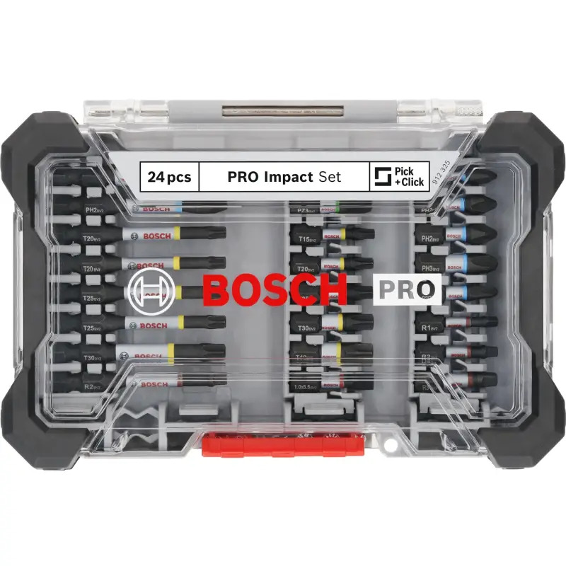Conjunto de pontas PRO Impact, 24 unidades 2608521U75 Bosch Conjunto de pontas PRO Impact, 24 unidades 2608521U75 Bosch