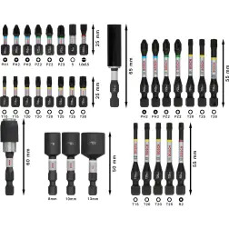 Conjunto de pontas PRO Impact, 33 unidades 2608521U76 Bosch #3 - 1220680671
