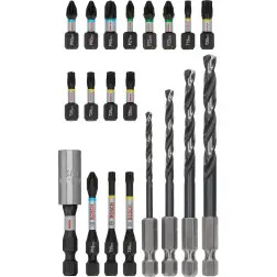 Conjunto de pontas para aparafusar e perfuração de metal PRO Impact, 20 unidades 2608521U84 Bosch #1 - 1220680677