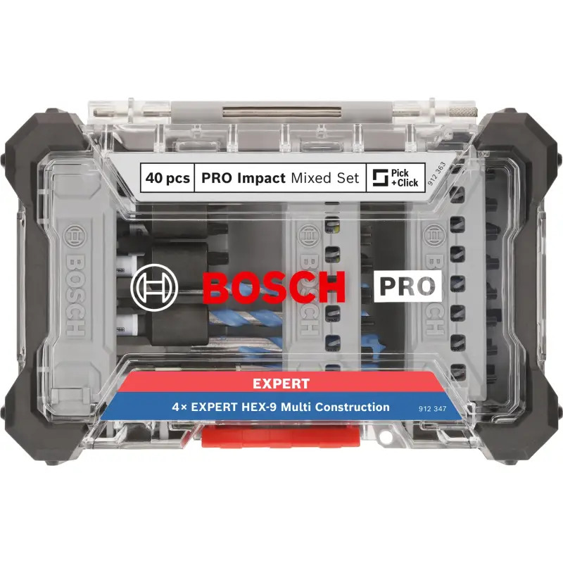 Conjunto de pontas para aparafusar e perfuração Multi Construction PRO Impact, 40 unidades 2608521U85 Bosch Conjunto de pontas para aparafusar e perfuração Multi Construction PRO Impact, 40 unidades 2608521U85 Bosch