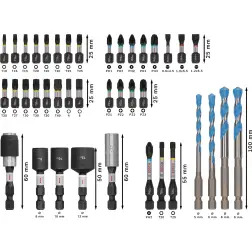 Conjunto de pontas para aparafusar e perfuração Multi Construction PRO Impact, 40 unidades 2608521U85 Bosch #3 - 1220680678