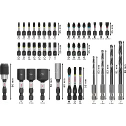 Conjunto de pontas para aparafusar e perfuração de metal PRO Impact, 40 unidades 2608521U86 Bosch #3 - 1220680679