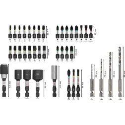 Conjunto de pontas para aparafusar e perfuração em madeira PRO Impact, 40 unidades 2608521U87 Bosch #3 - 1220680680