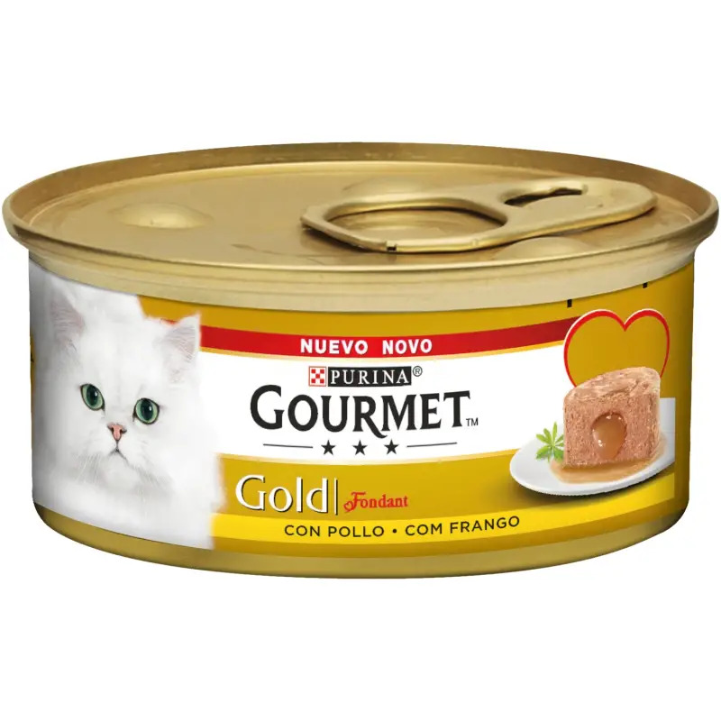 Ração Húmida para Gato Gourmet Gold Fondant com Frango 85gr Purina
