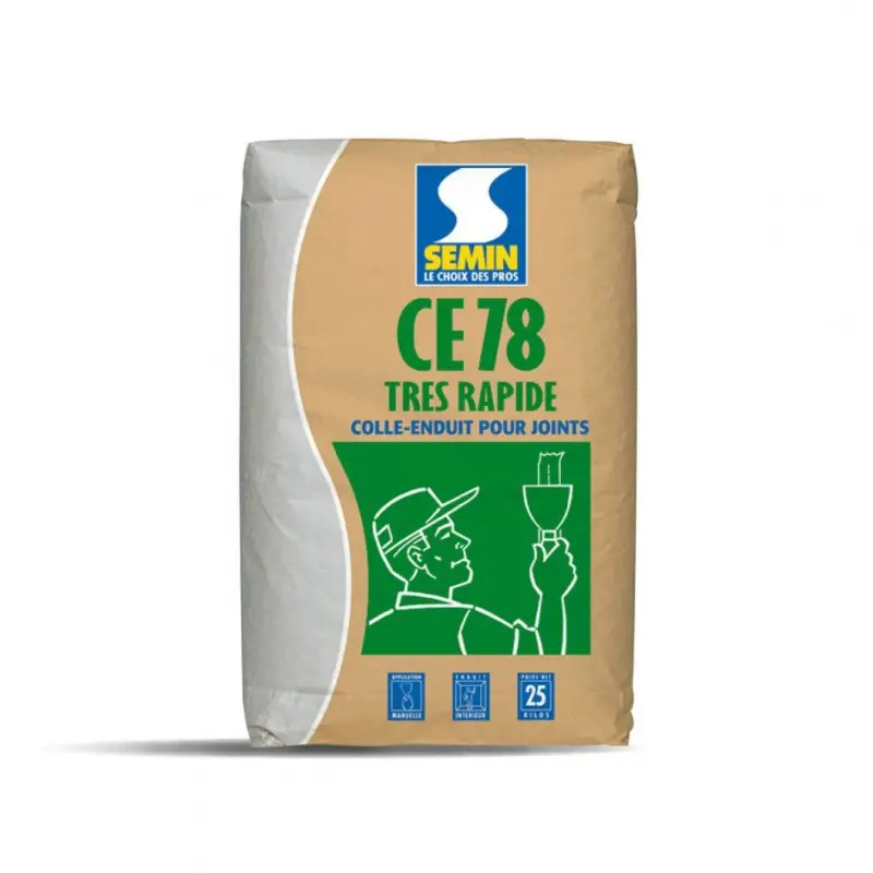 Enduído para Gesso Cartonado CE78 1/2H 25Kg Semin