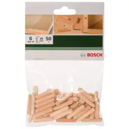 Bucha de madeiraD 6 mm C 30 mm 50 unid. 2609255309 Bosch - 1220683723