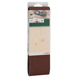 Conjunto de 3 cintas de lixa para lixadeira de rolos, qualidade vermelhaG 80 2609256218 Bosch - 1220683799