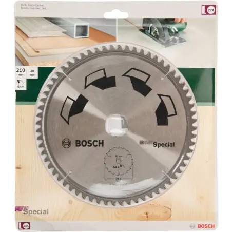 Disco de serra circular SPECIALD 210 mm orifício 30 mm de 64 2609256893 Bosch - 1220683881
