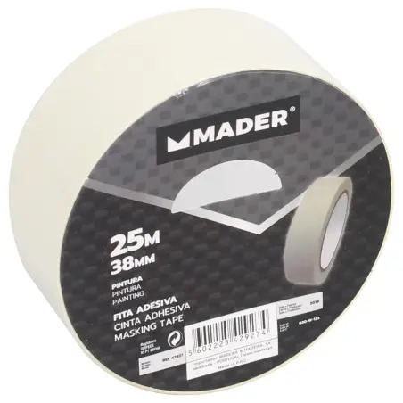 Fita Adesiva Pintura 38mmx25m  Mader  Hardware - 1120040213