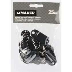 Etiquetas Para Chaves Preto 25un  Mader  Hardware - 1170210016