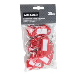 Etiquetas Para Chaves Vermelho 25un  Mader  Hardware - 1170210017