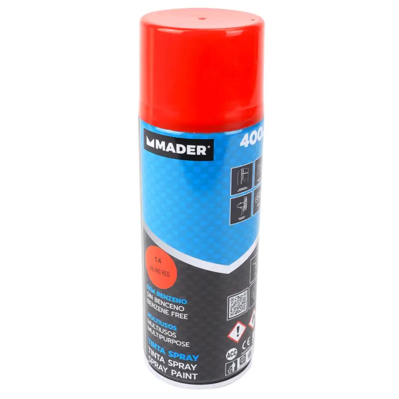 Tinta Spray Multiusos Jialing Red Ref. 14 400ml  Mader  Hom