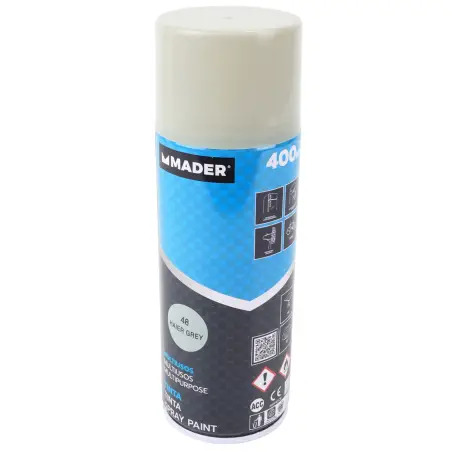 Tinta Spray Multiusos Haier Grey Ref. 48 400ml  Mader  Home - 1370110218