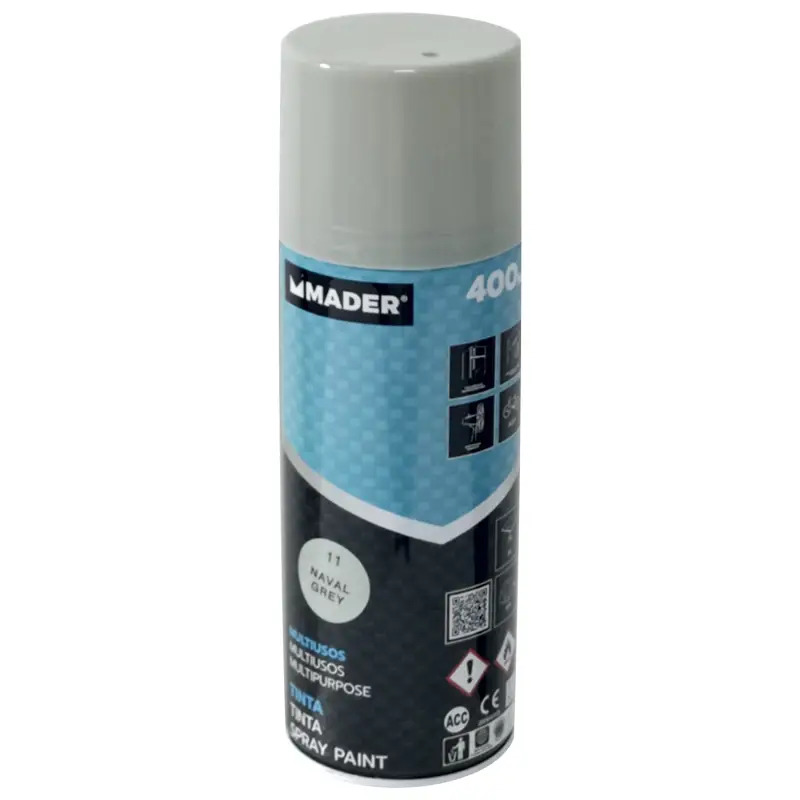 Tinta Spray Multiusos Naval Grey Ref. 11 400ml  Mader  Home