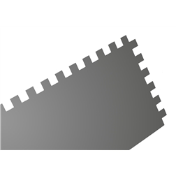 Talocha Pedreiro Dentada Inox 500x130mm  Mader  Hand Tools - 1320130132